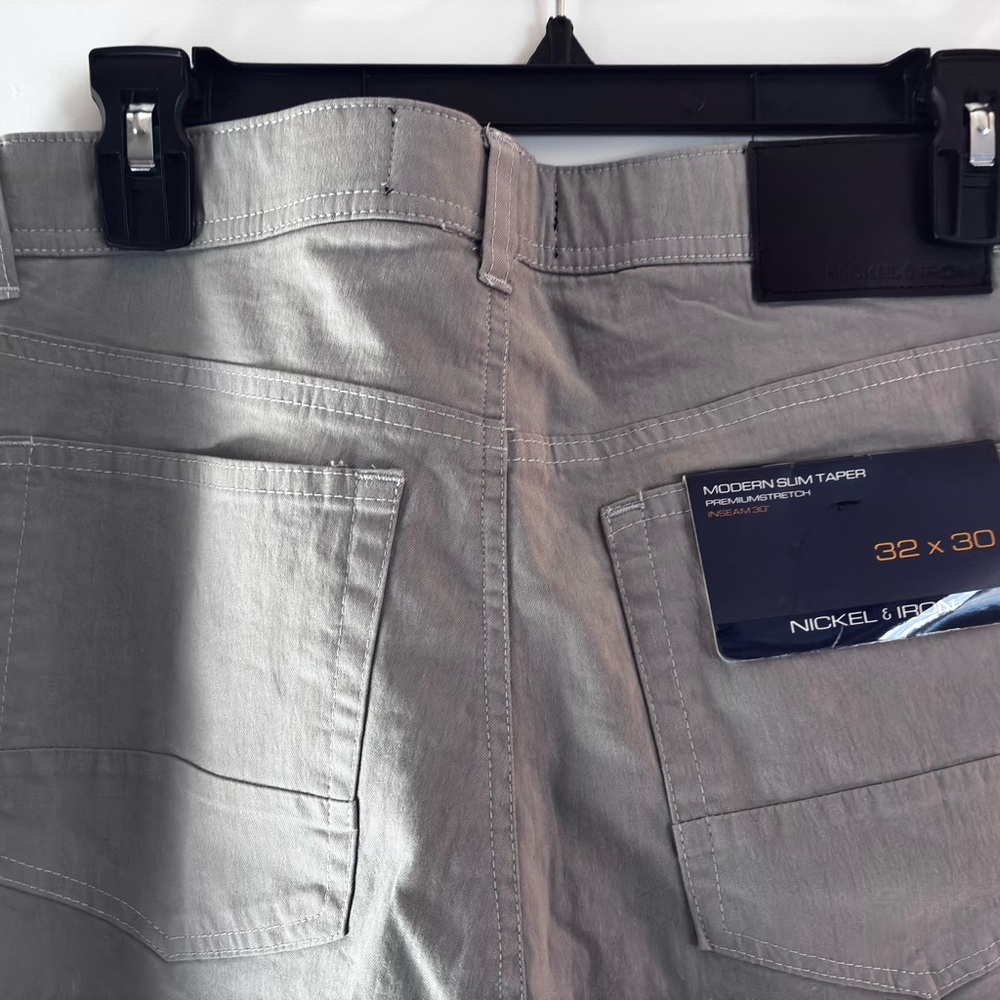 Men’s NWT Nickel & Iron Gray Chinos - Picture 4 of 4
